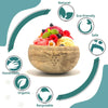 Coconut bowls are handmade from environmentally friendly coconut shell materials organic that can be recyclable