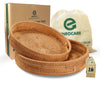 Round Rattan Wicker Tray For House And Restaurant| Set of 2 With Handle