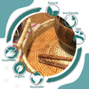 Round rattan tray handmade from a natural material and eco-friendly