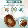 Round rattan tray is perfect gift