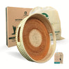 Round rattan tray with bag and box