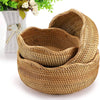 Round Rattan Wicker Basket For House And Restaurant| Set Of 3